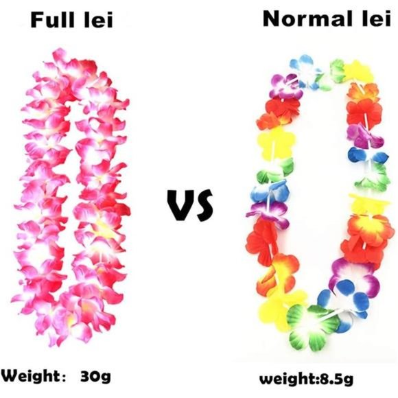 Hawaiian Hula Leis Dance Garland Artificial Flowers Neck Loop Luau Party Costume - Picture 4 of 7